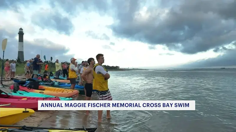 Story image: Swimmers hitting the water for annual Maggie Fischer Memorial Cross Bay Swim  