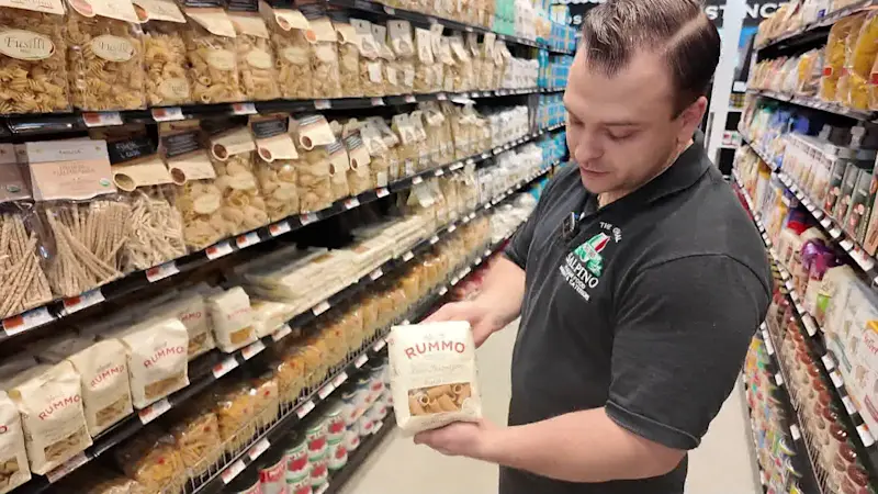 Story image: New possible import tax on Italian pasta worries local businesses