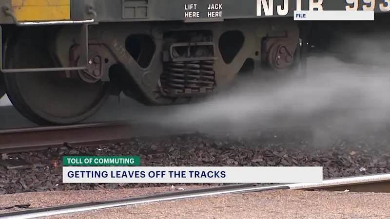 Story image: NJ Transit 'AquaTrack' keeps tracks clear of fall debris