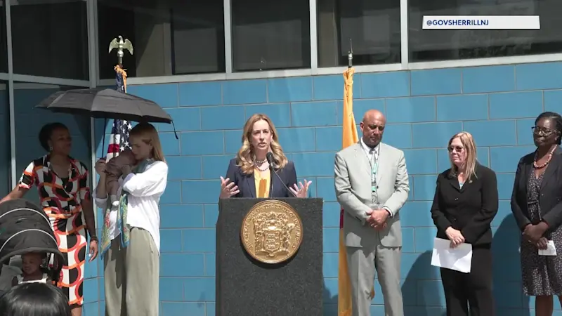 Story image: Gov. Sherrill touts plan to expand universal newborn home visitation program