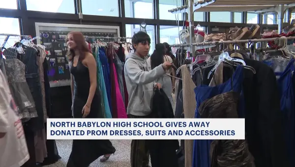 North Babylon HS gives away dresses, suits ahead of prom season