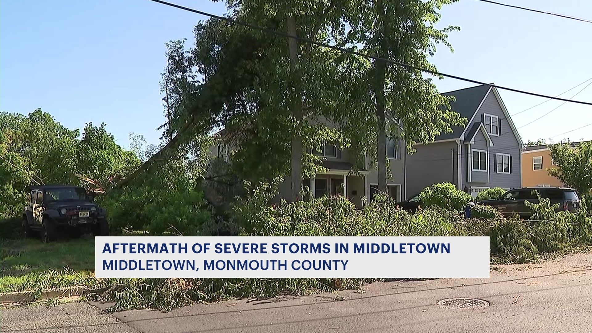 Middletown residents deal with damages, power outages from severe storms