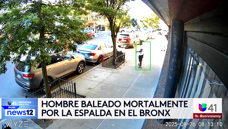 Story image: Univision 41 News Brief: Hombre baleado mortalmente por la espalda en el Bronx