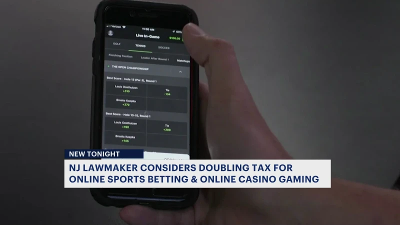 Story image: New Jersey lawmaker considers plan to increase tax for online gambling