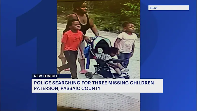 Story image: Police search for 3 kids last seen in Paterson with non-custodial parent
