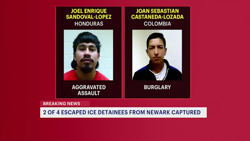 Story image: FBI: 2 of 4 escaped ICE detainees from Newark captured