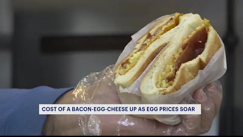 Story image: Some Bronx bodegas increase cost of breakfast sandwiches amid egg price hike