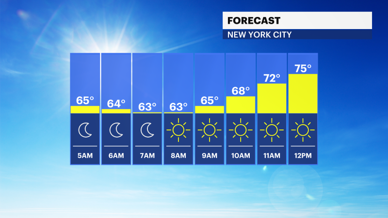 Story image: Summer-like weather with highs near 80 degrees for Brooklyn