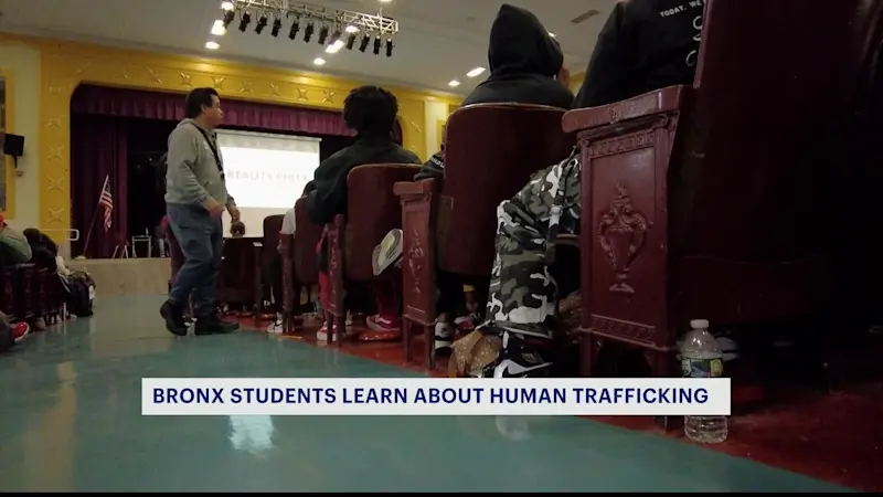 Story image: Federal and local organizations teach Bronx students about how to spot, prevent human trafficking