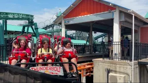 Charities meet up at Luna Park to hold a 'coaster-thon' for a good cause