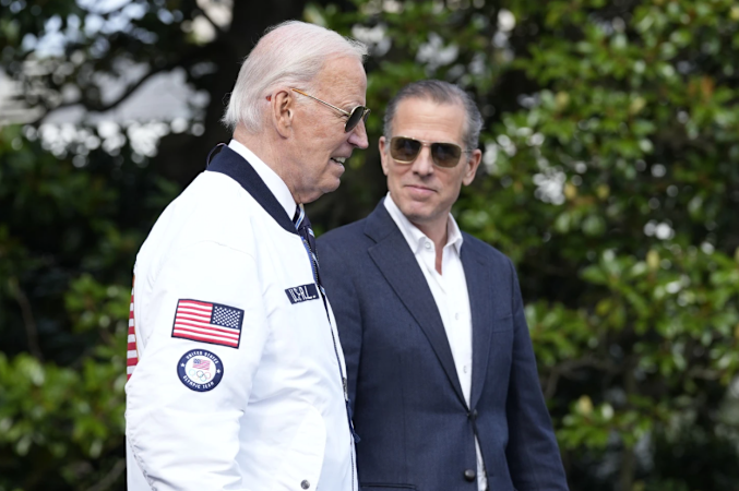 Story image: Biden pardons his son Hunter despite previous pledges not to