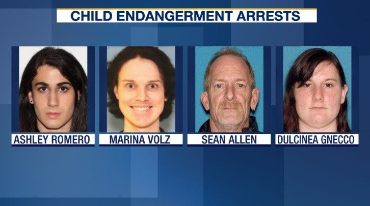 Police: 4 People Accused Of Creating Porn In Front Of Child