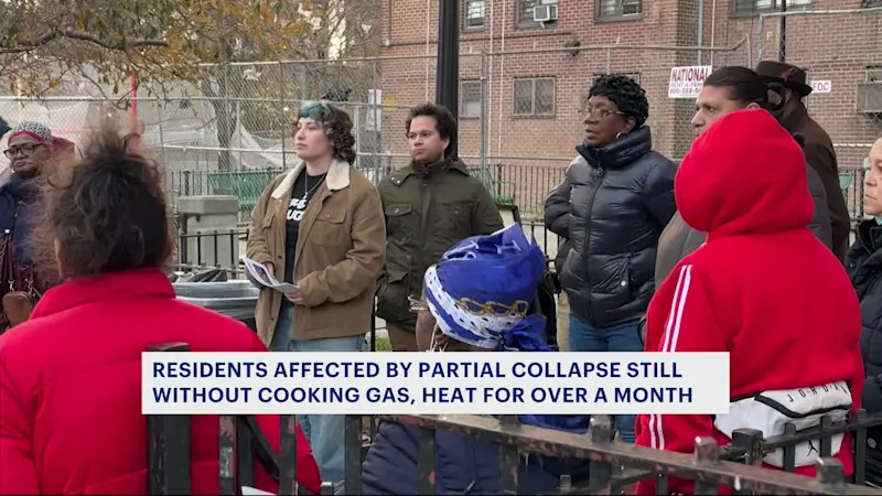 Story image: Residents at partially collapsed NYCHA building offered $15 gift cards for holiday meals