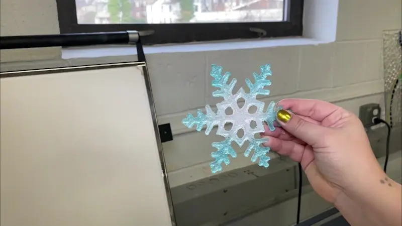 Story image: Made in the Hudson Valley: Bullseye Glass Resource Center's snowflake project unites visitors of all faiths for the holiday season 