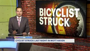 NYPD: Cyclist hospitalized following car crash in Mott Haven