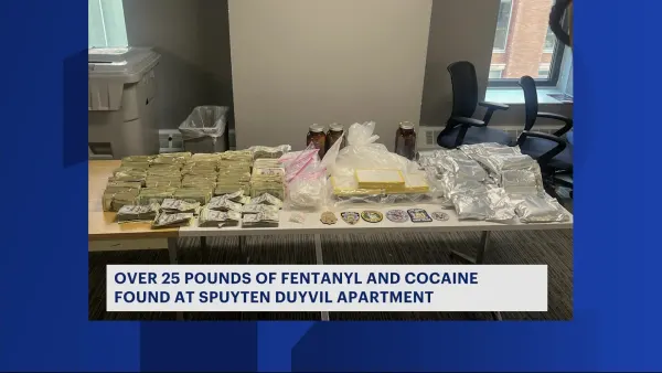 Authorities: Over 25 pounds of cocaine and fentanyl seized from Bronx apartment
