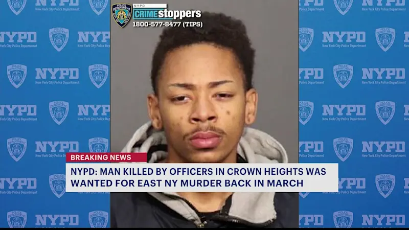 Story image: NYPD: Homicide suspect dead, woman hurt following police-involved shooting in Crown Heights