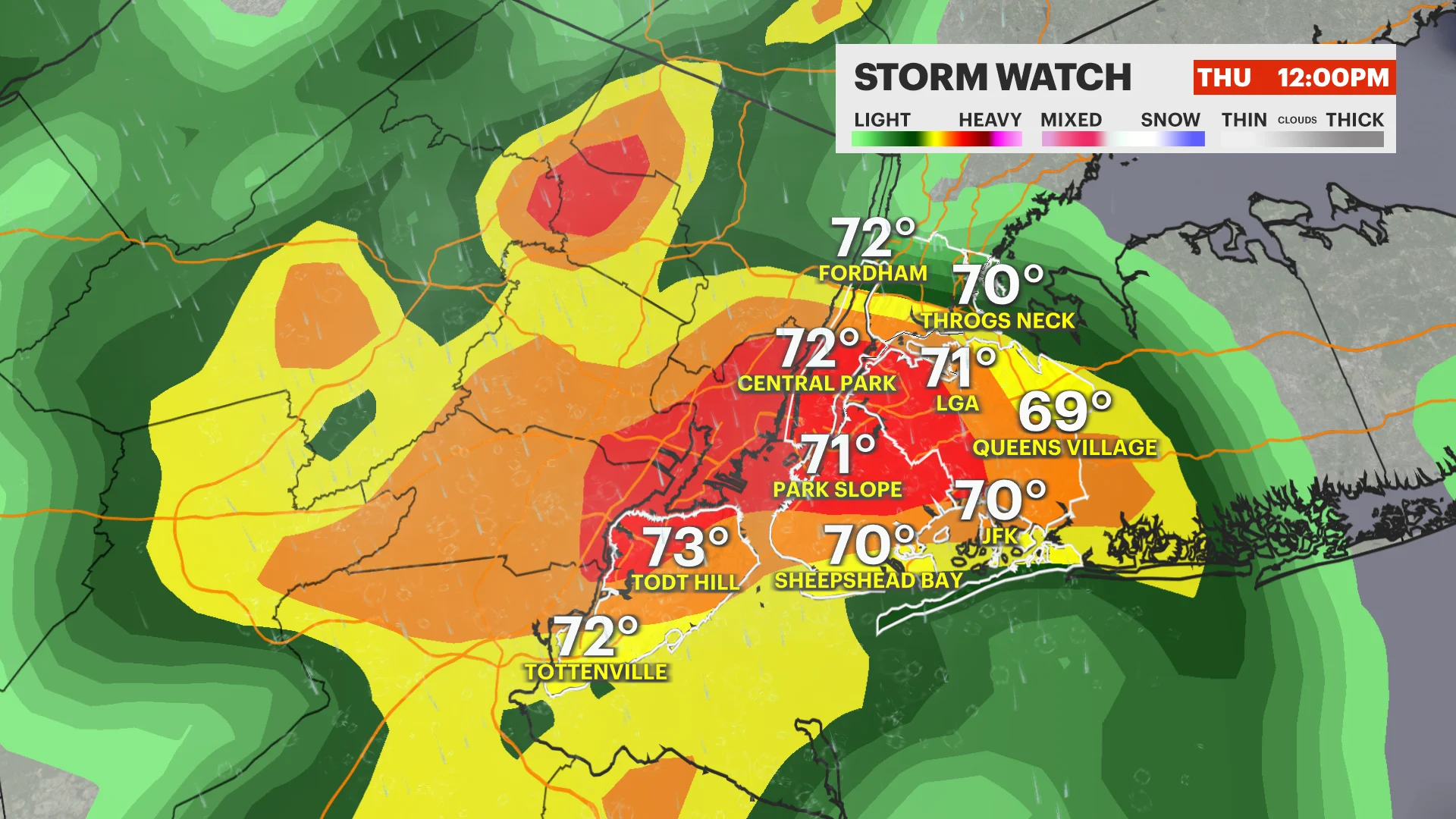 STORM WATCH: Thunderstorms likely for Thursday followed by more summer-like heat