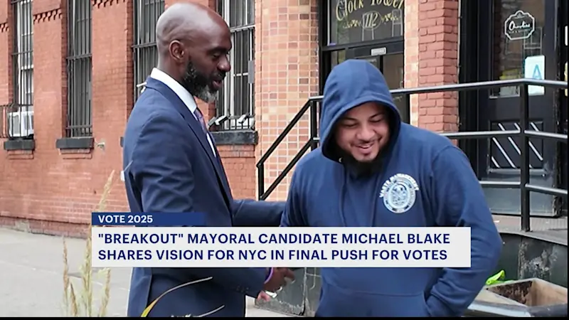 Story image: 'New generation of leadership.' Michael Blake wants your vote for NYC mayor
