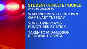 Yorktown student-athlete suffers puncture wound during junior varsity boys lacrosse game