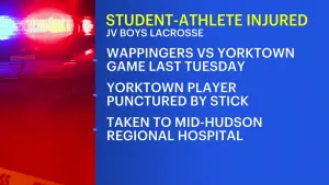 Yorktown student-athlete suffers puncture wound during junior varsity boys lacrosse game