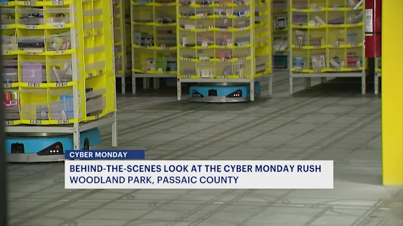 Story image: Cyber Monday: Amazon Fulfillment Center in Woodland Park runs around the clock to serve NJ