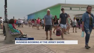 Beachgoers find solace from the sun at the Jersey Shore
