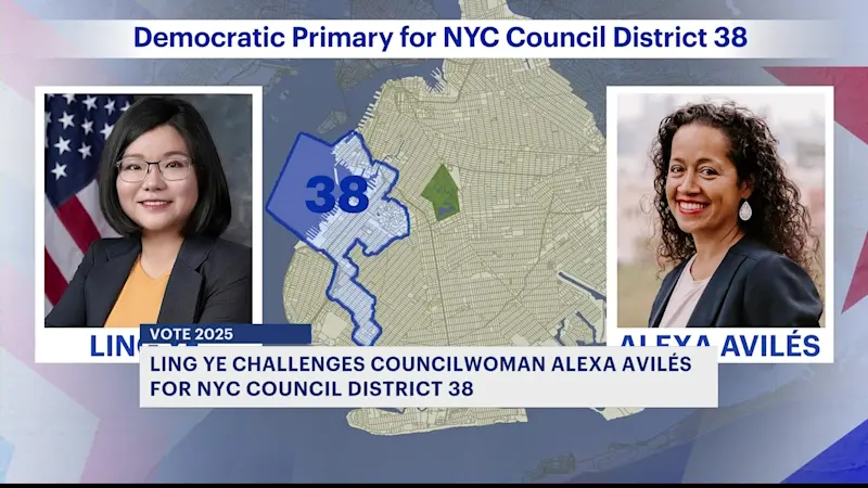 Story image: VOTE 2025: Ling Ye challenges Councilwoman Alexa Avilés for NYC Council District 38