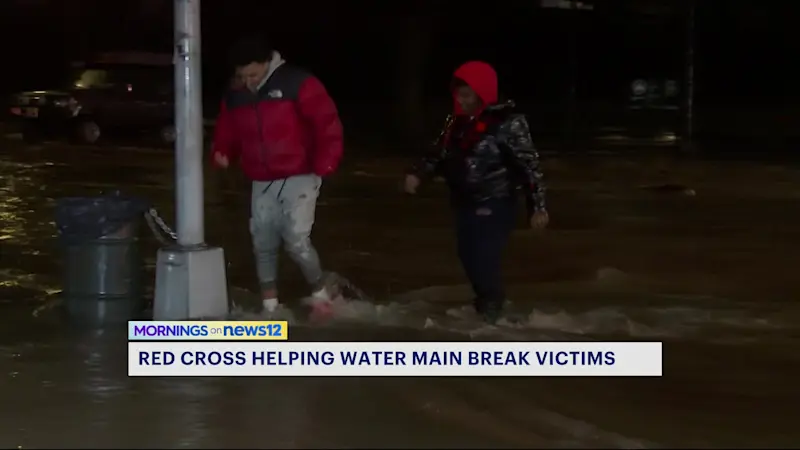 Story image: Red Cross helping Bedford Park water main break victims