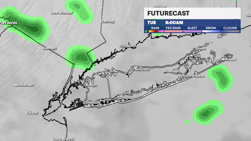 Story image: Chance for some rain for parts of Tuesday and Wednesday, big warmup incoming