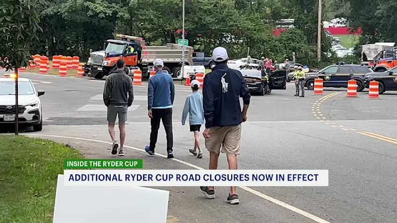 Story image: State police extend road closures in Farmingdale for the Ryder Cup