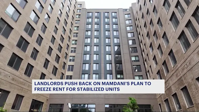 Story image: Landlords push back of Zohran Mamdani's plan to freeze rent for stabilized units