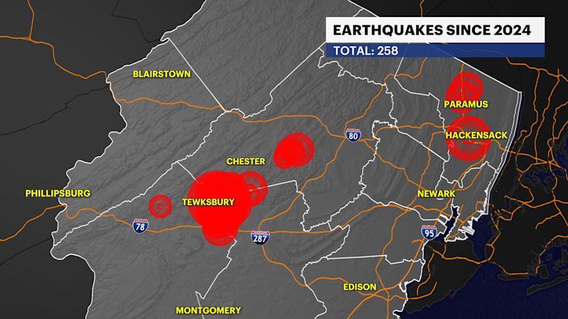 Story image: USGS records 24 earthquakes in New Jersey this year
