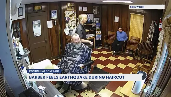 ‘It felt like a truck.’ Barber reacts to earthquake striking while cutting hair