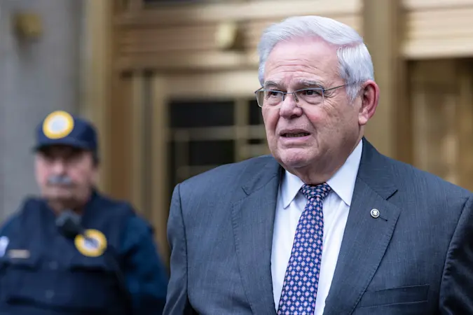 Story image: Judge rejects new trial for former Sen. Menendez over tainted laptop