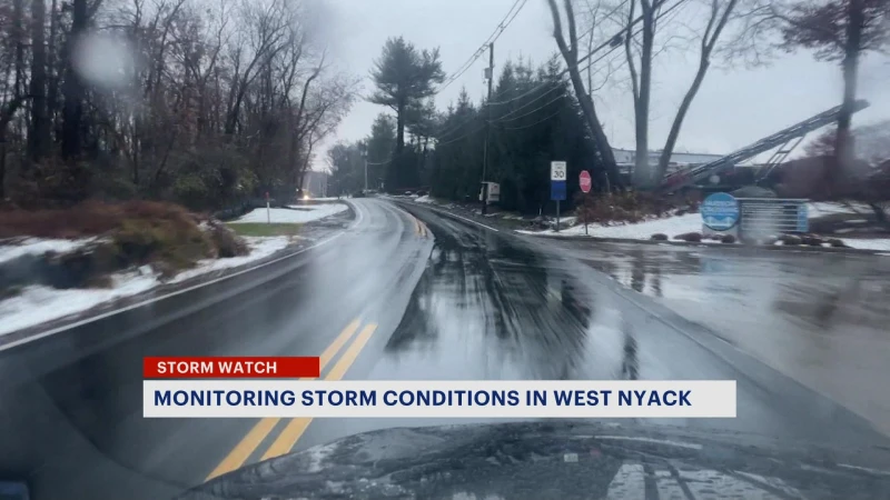 Story image: Monitoring snow conditions in West Nyack