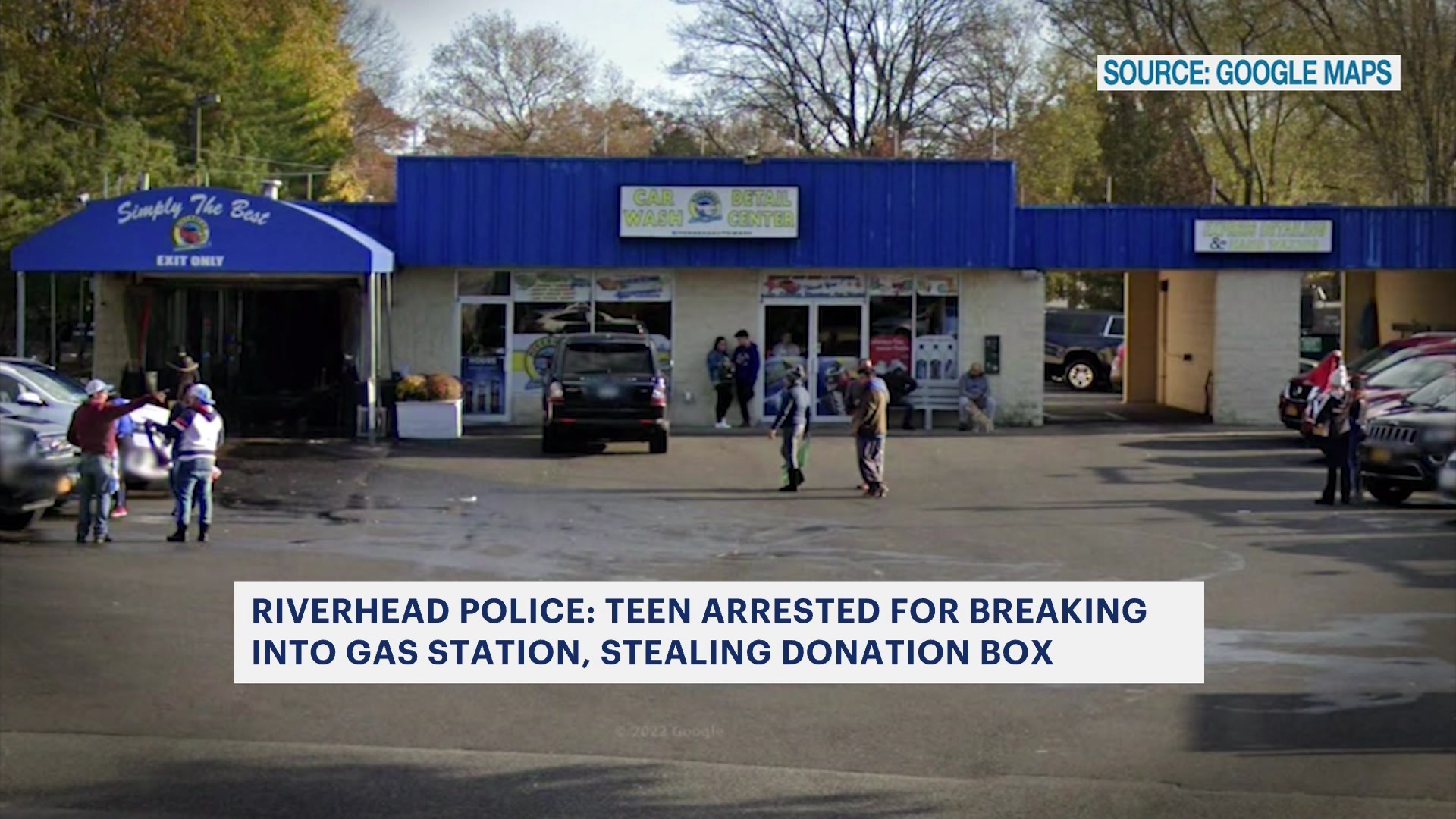 Riverhead police Juvenile took donation box, multiple items during gas