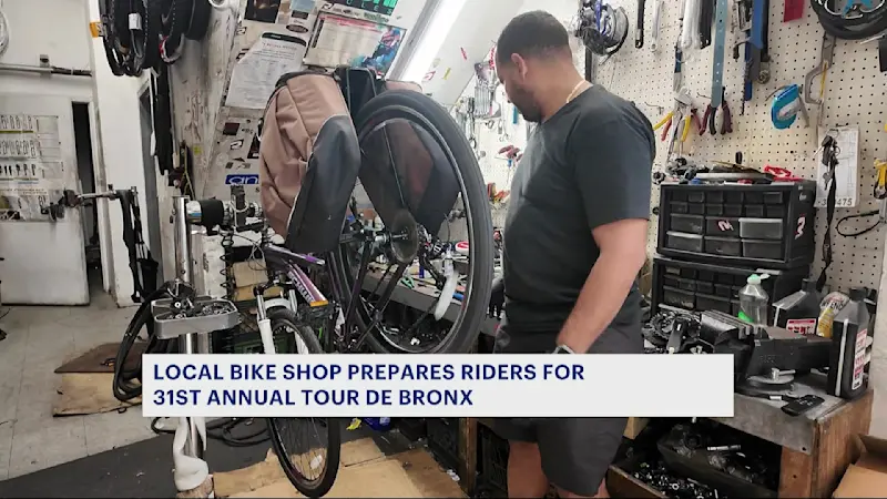Story image: Local bike shop helps riders get ready for Tour De Bronx