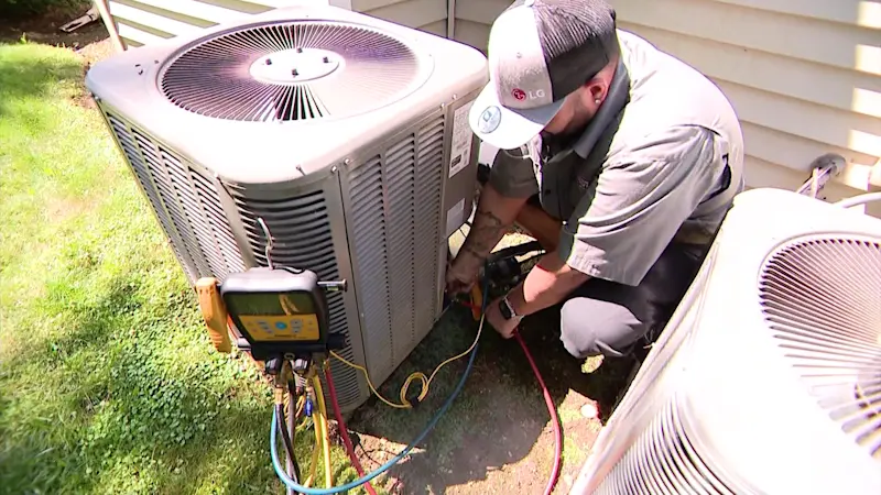 Story image: Intense heat puts pressure on A/C units and repair crews