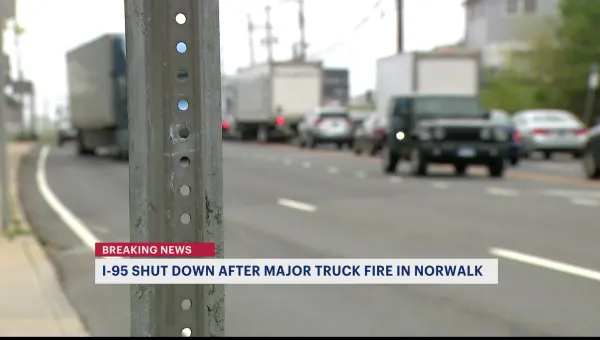 I-95 oil tanker fire disrupts local traffic through Norwalk; detours, closures in place