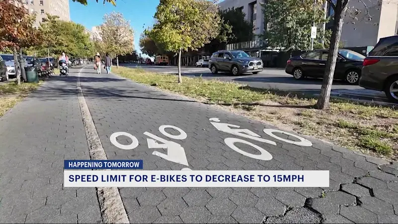 Story image: E-bike speed limits coming to New York City streets