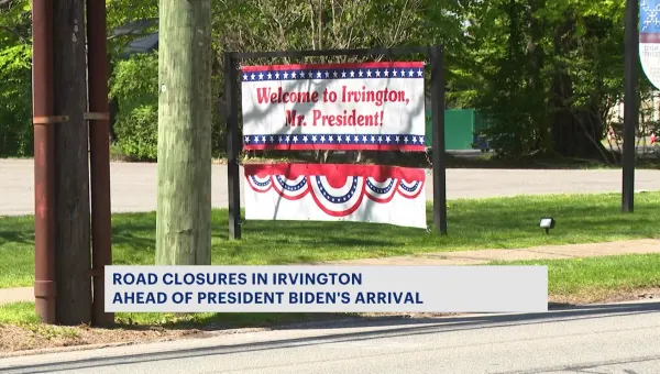 Traffic delays and road closures expected as Irvington set to host President Joe Biden today