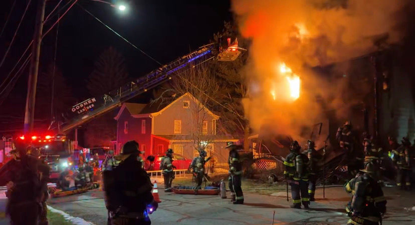 Fire destroys home in Village of Goshen