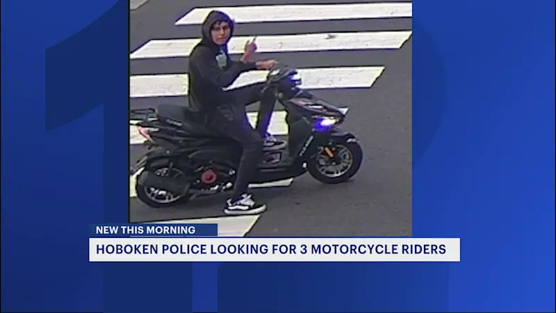 Story image: Motorcyclists wanted after dangerous ride through Hoboken streets