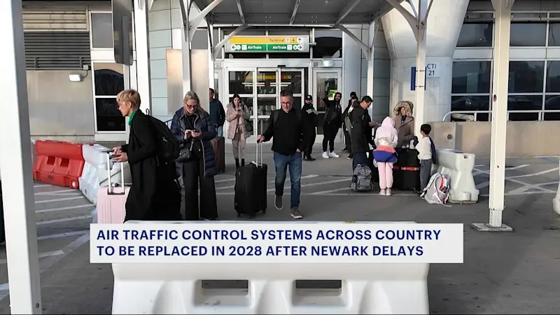 Story image: New air traffic control systems to be implemented at airports by 2028 after Newark Airport delays