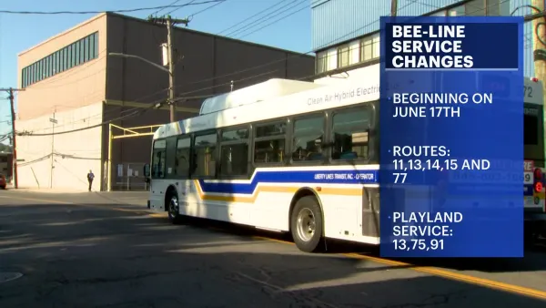Transit Alert: Bee-Line Bus service changes coming Monday