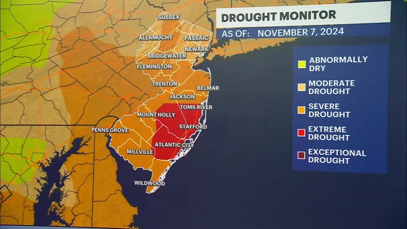 Story image: Extreme drought develops for the first since since 2002