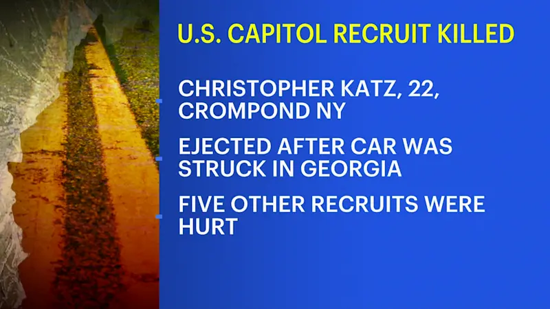 Story image: US Capitol Police recruit from Westchester dies in car crash, several others injured