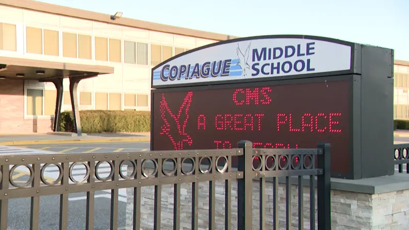 Story image: Police: Copiague MS student arrested for making threat of mass harm