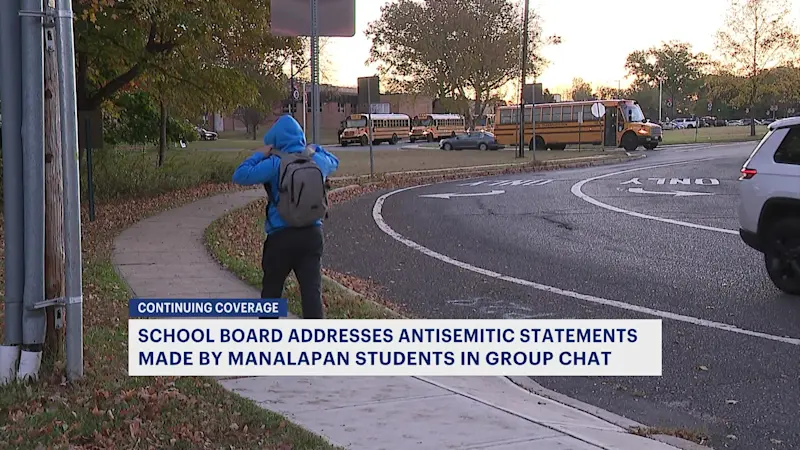Story image: School board addresses antisemitic statements made by Manalapan students in group chat
